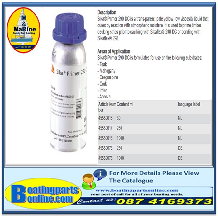 Sika primer 290 DC 30ml (NL) 1301145550018  