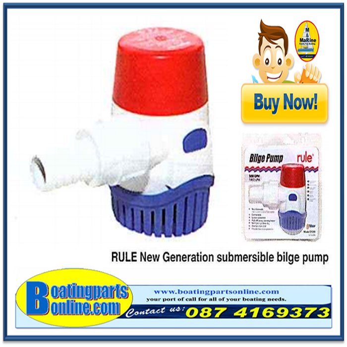 Rule New Generation submersible bilge pump 500 24V 400121647124 