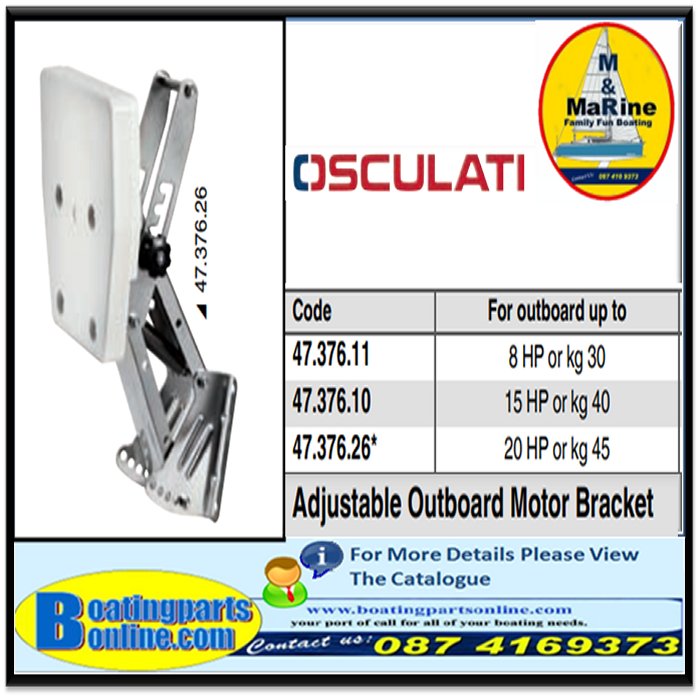 Adjustable outboard bracket 8 HP EN0954737611