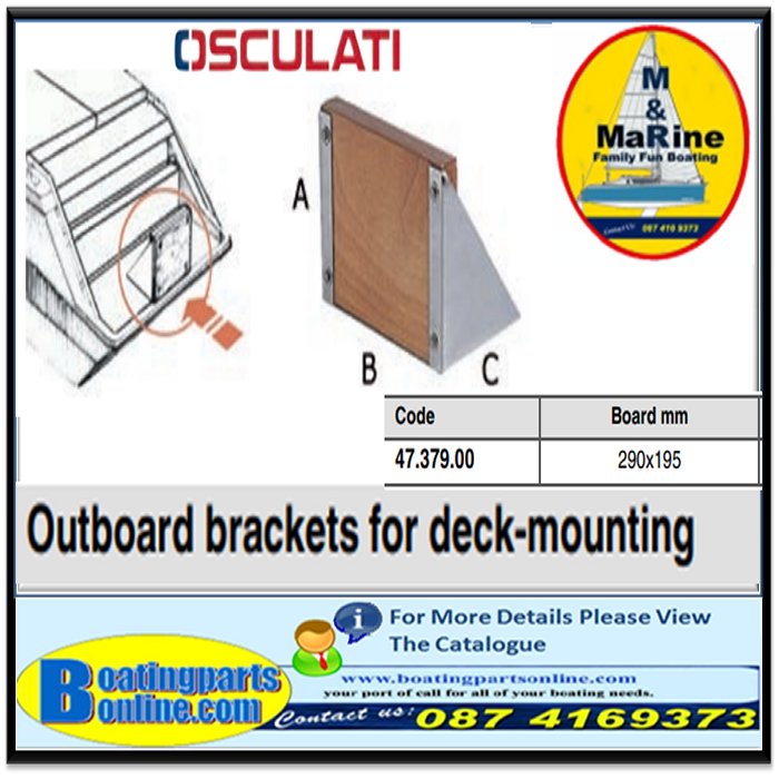 Outboard brackets for deck-mounting EN0954737900