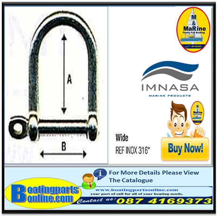 SHACKLE WIDE 6mm S.S.316 J414220250039